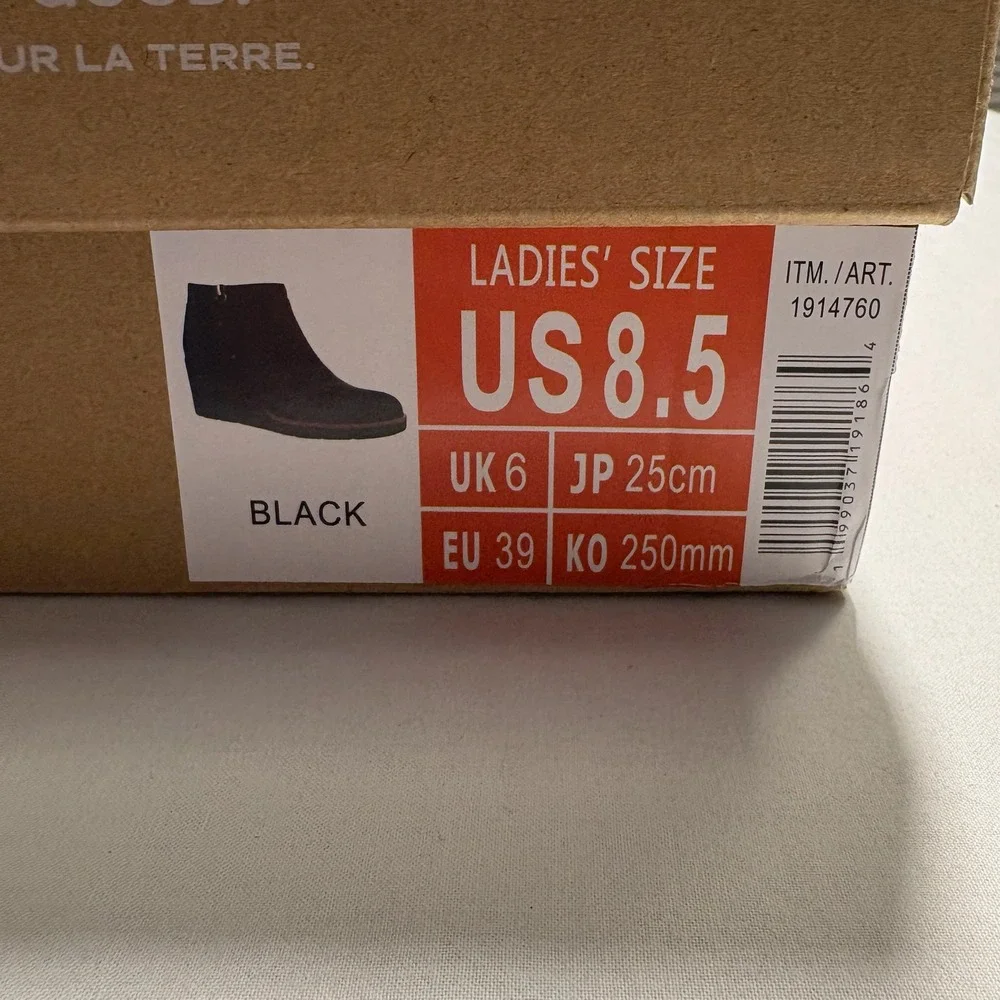 Dr. Scholls Been There Black Wedge Ankle Booties Womens Size 8.5 - Picture 6 of 6